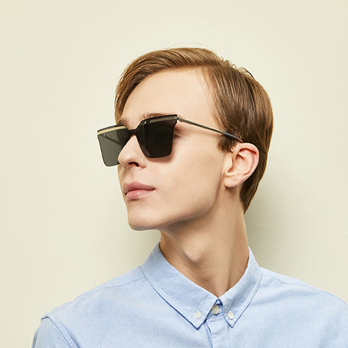 Angular Metal Women and Men Sunglasses Seville